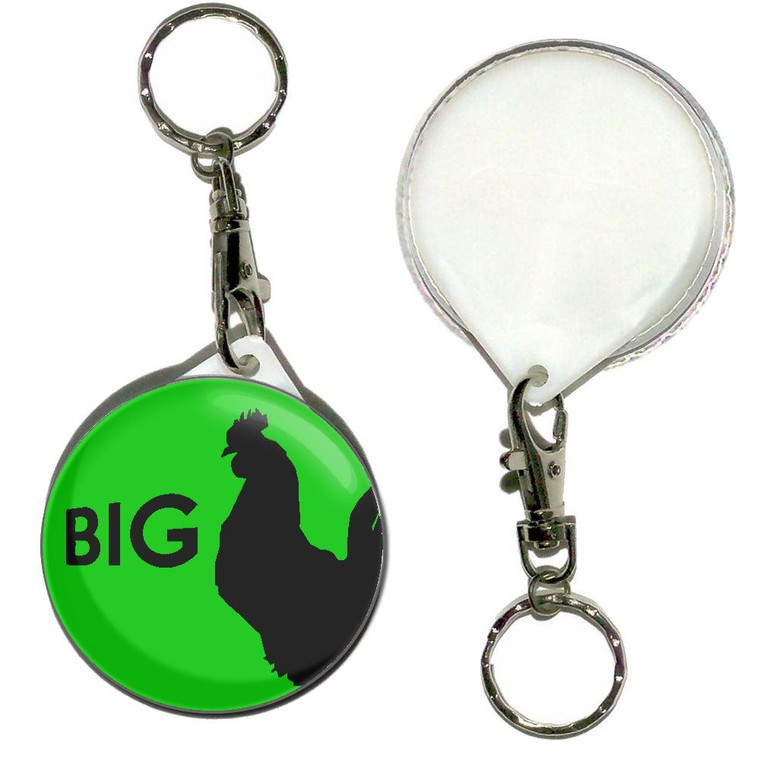 Big Cock - 55mm Button Badge Key Ring