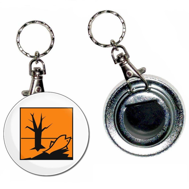 Enviromental Hazard - 55mm Button Badge Bottle Opener