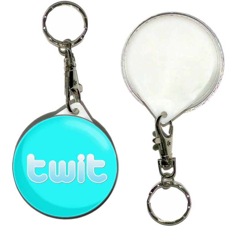 Twit - 55mm Button Badge Key Ring