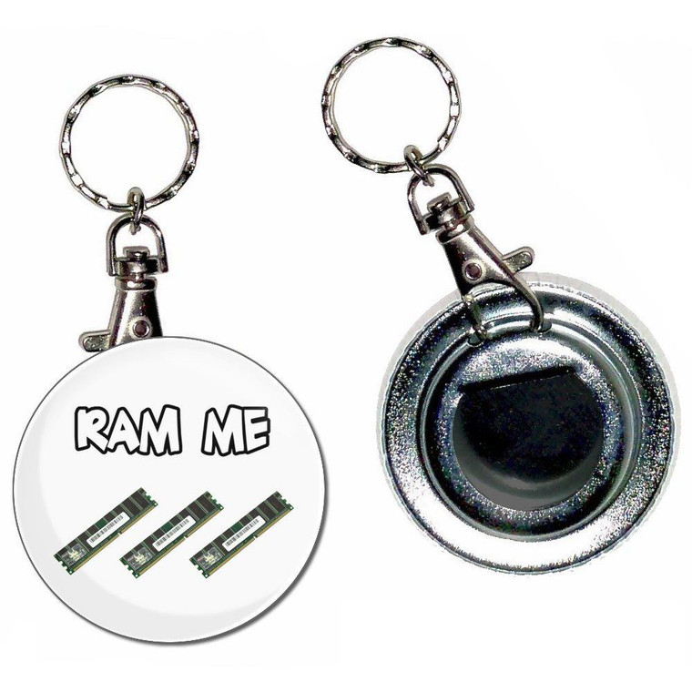 Ram Me - 55mm Button Badge Bottle Opener
