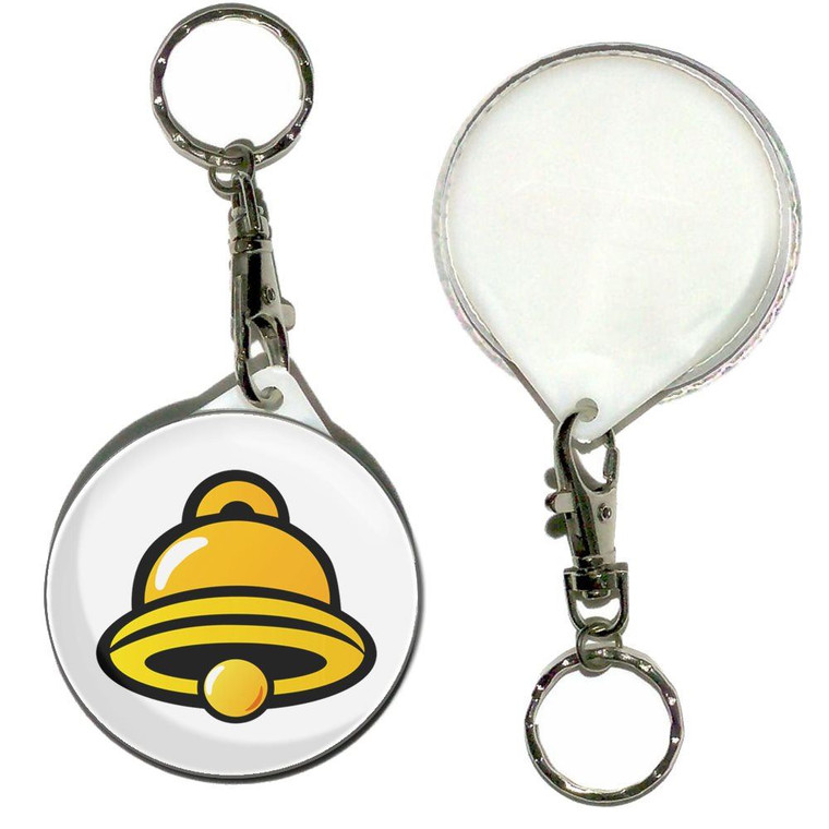Fruit Machine Bell - 55mm Button Badge Key Ring Fruit Machine Bell - 55mm Button Badge Key Ring