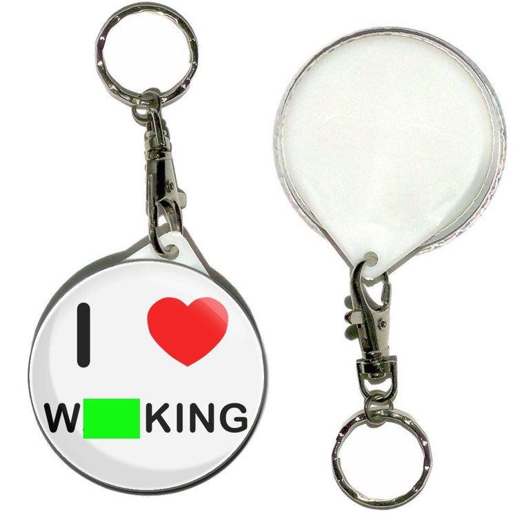 I Love Wanking - 55mm Button Badge Key Ring
