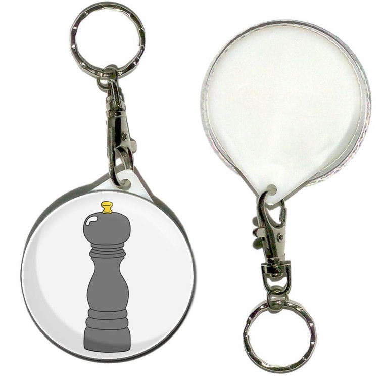 Pepper Grinder - 55mm Button Badge Key Ring