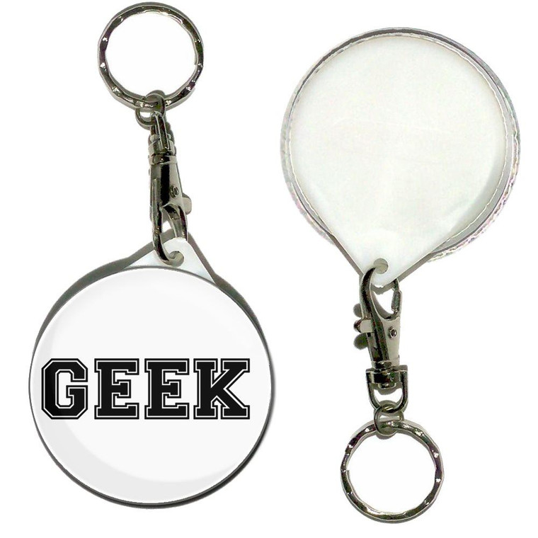 Varsity Geek - 55mm Button Badge Key Ring
