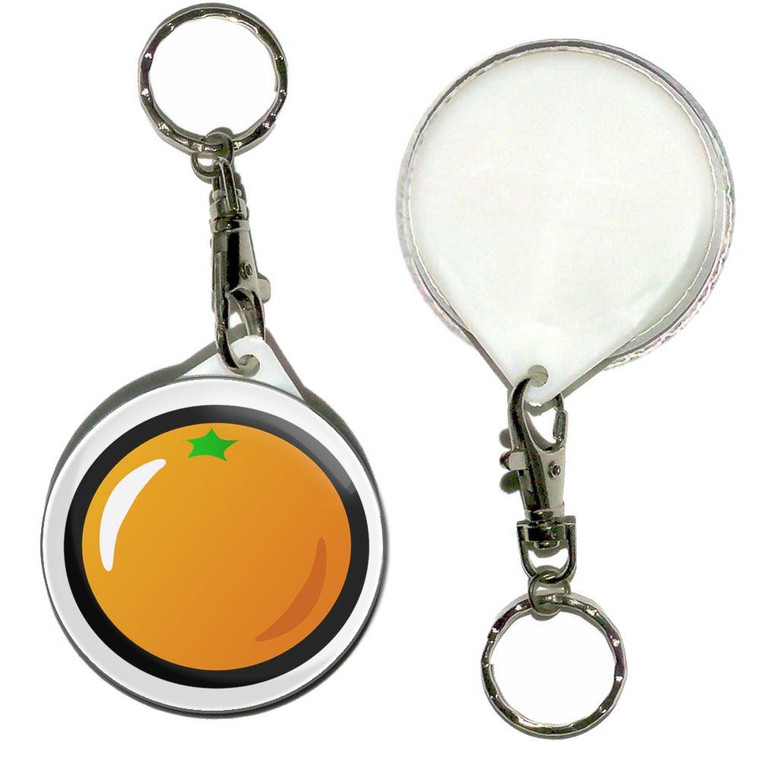 Fruit Machine Orange - 55mm Button Badge Key Ring