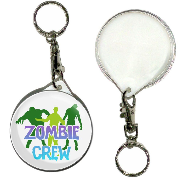 Zombie Crew - 55mm Button Badge Key Ring