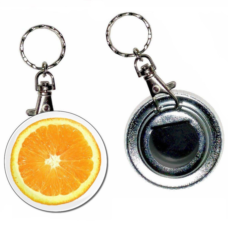 Orange - 55mm Button Badge Bottle Opener