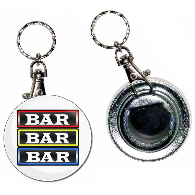Fruit Machine Bar - 55mm Button Badge Bottle Opener