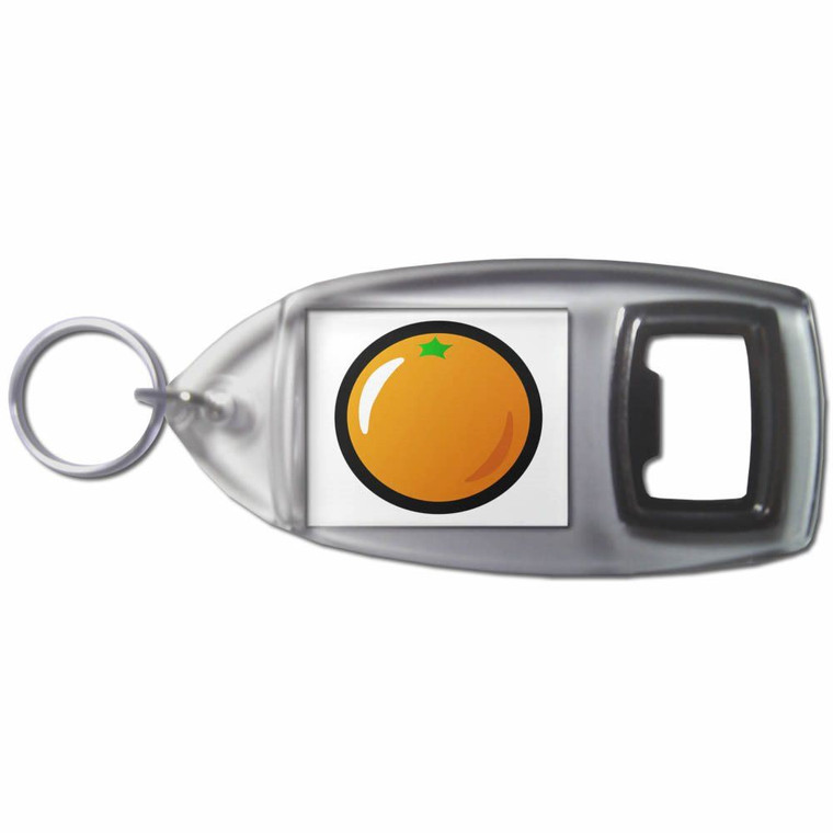 Fruit Machine Orange - Plastic Key Ring Bottle Opener
