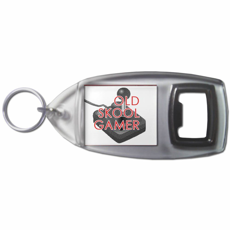 Old Skool Gamer - Plastic Key Ring Bottle Opener