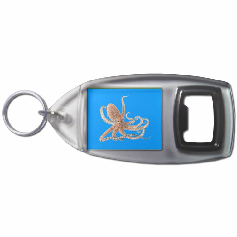 Octopus - Plastic Key Ring Bottle Opener