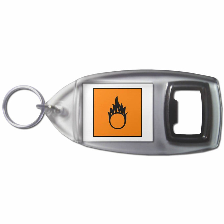 Oxydising - Plastic Key Ring Bottle Opener