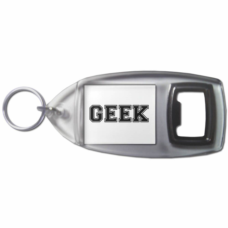 Varsity Geek - Plastic Key Ring Bottle Opener