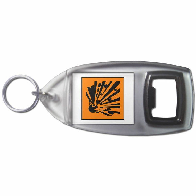Explosives - Plastic Key Ring Bottle Opener
