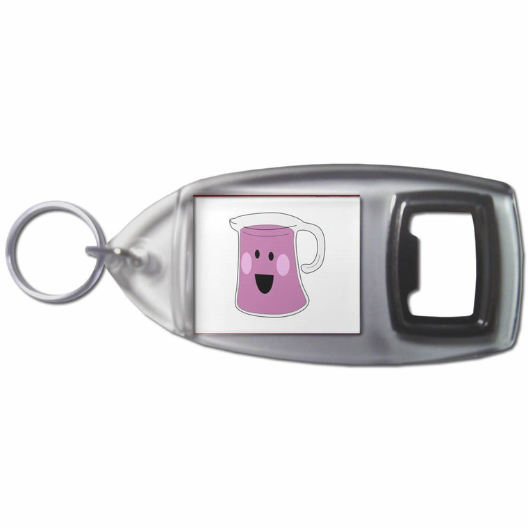Jug of Juice - Plastic Key Ring Bottle Opener
