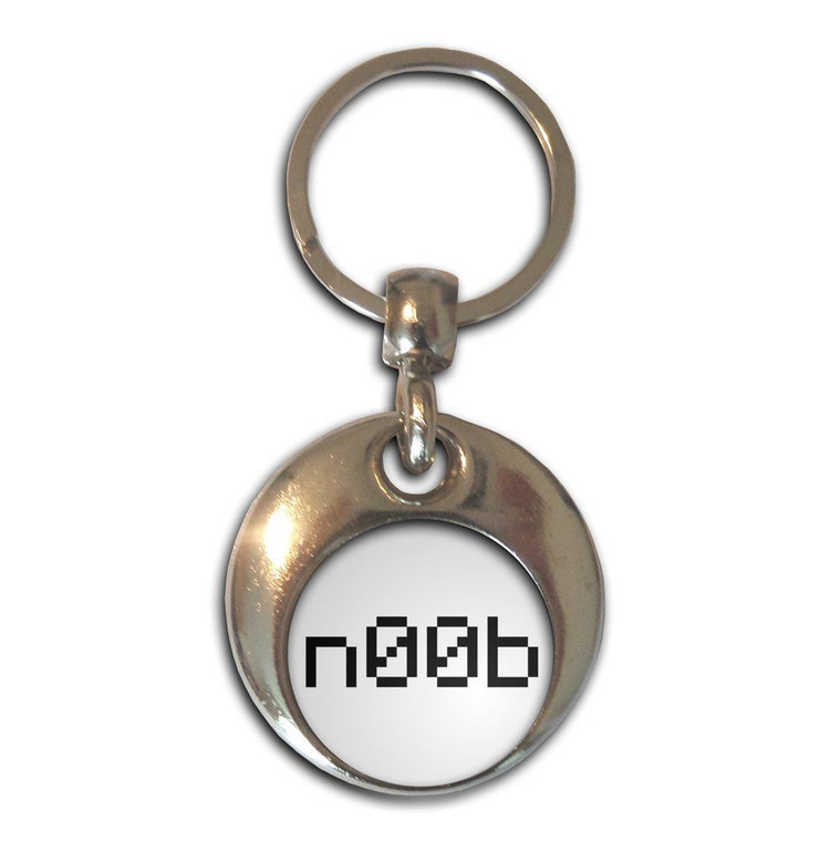 n00b - Round Metal Key Ring