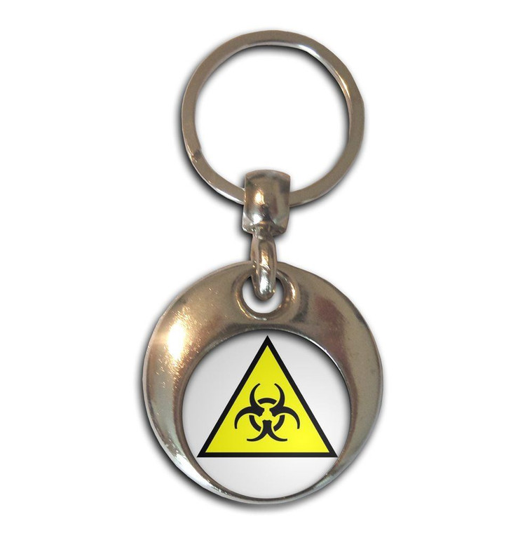 Biohazard - Round Metal Key Ring