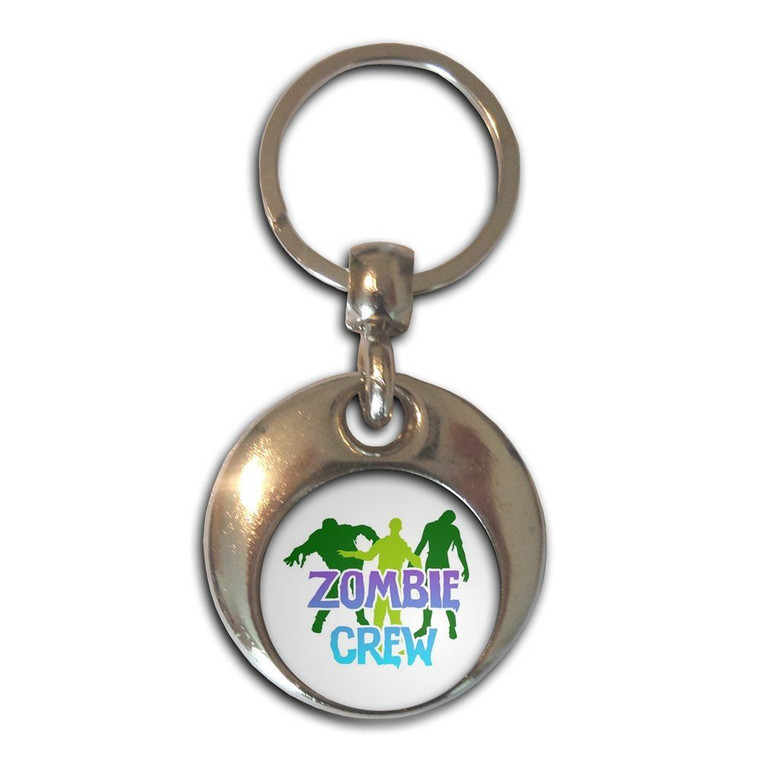 Zombie Crew - Round Metal Key Ring