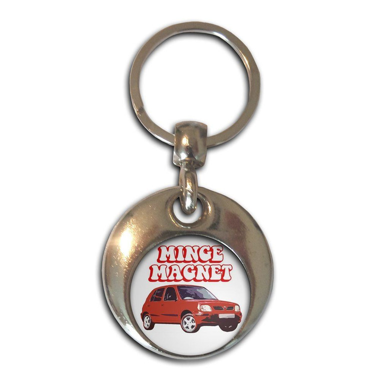 Minge Magnet - Round Metal Key Ring