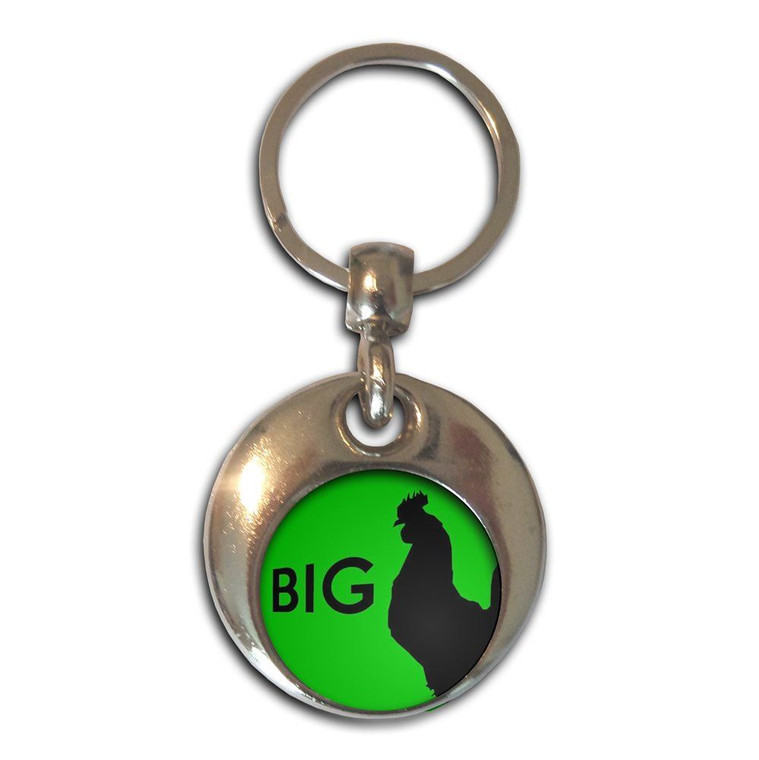 Big Cock - Round Metal Key Ring