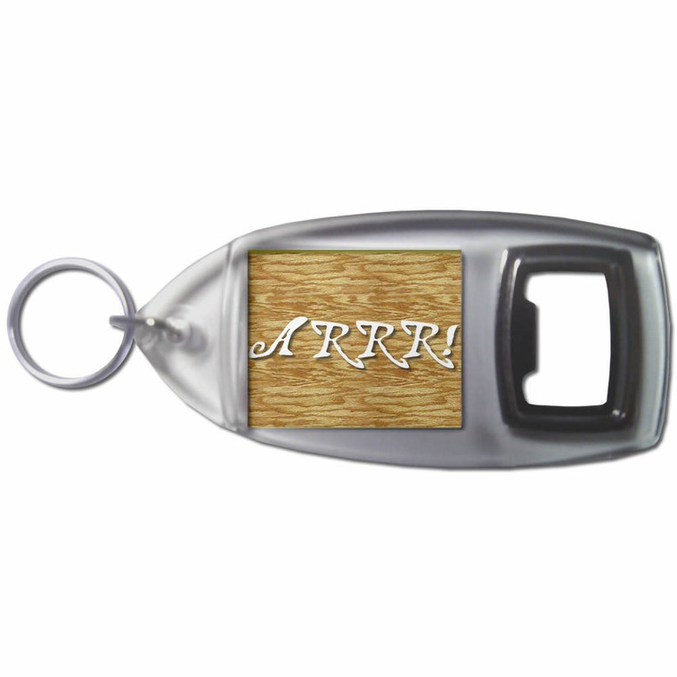 Arrr - Plastic Key Ring Bottle Opener