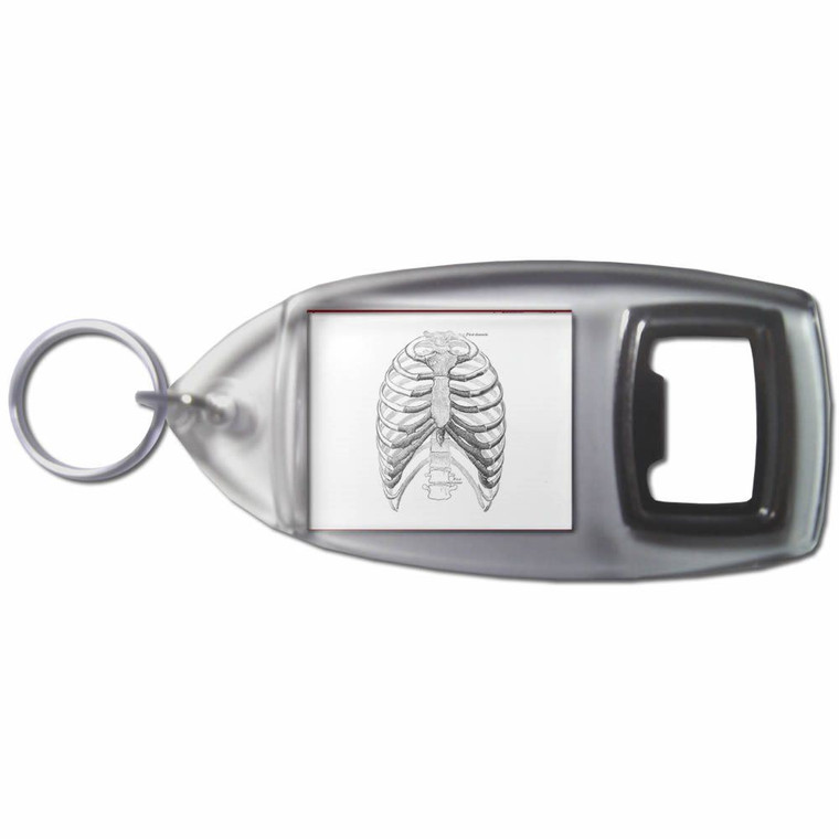 Ribcage - Plastic Key Ring Bottle Opener