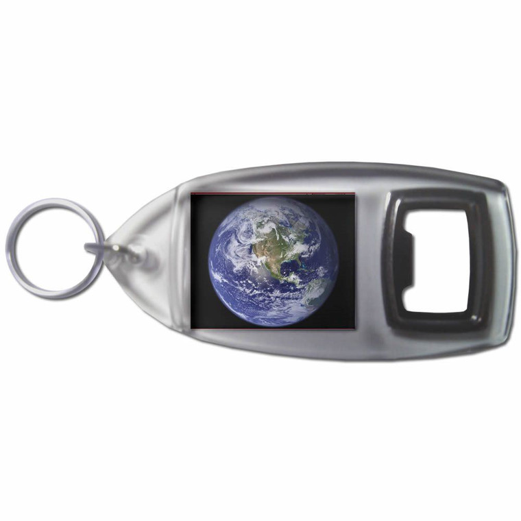Earth - Plastic Key Ring Bottle Opener
