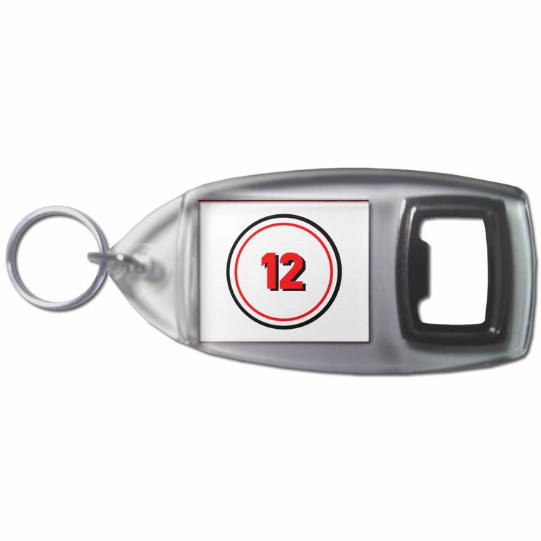 12 Certificate - Plastic Key Ring Bottle Opener