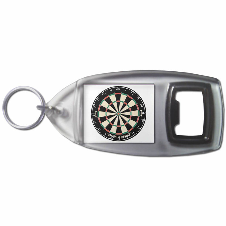 Dartboard - Plastic Key Ring Bottle Opener