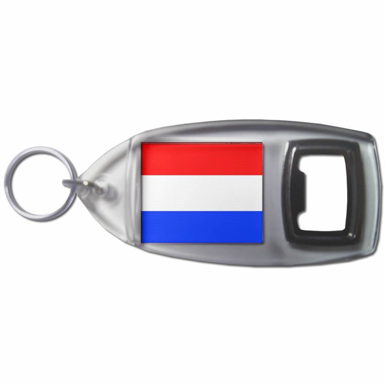 Holland Flag - Plastic Key Ring Bottle Opener