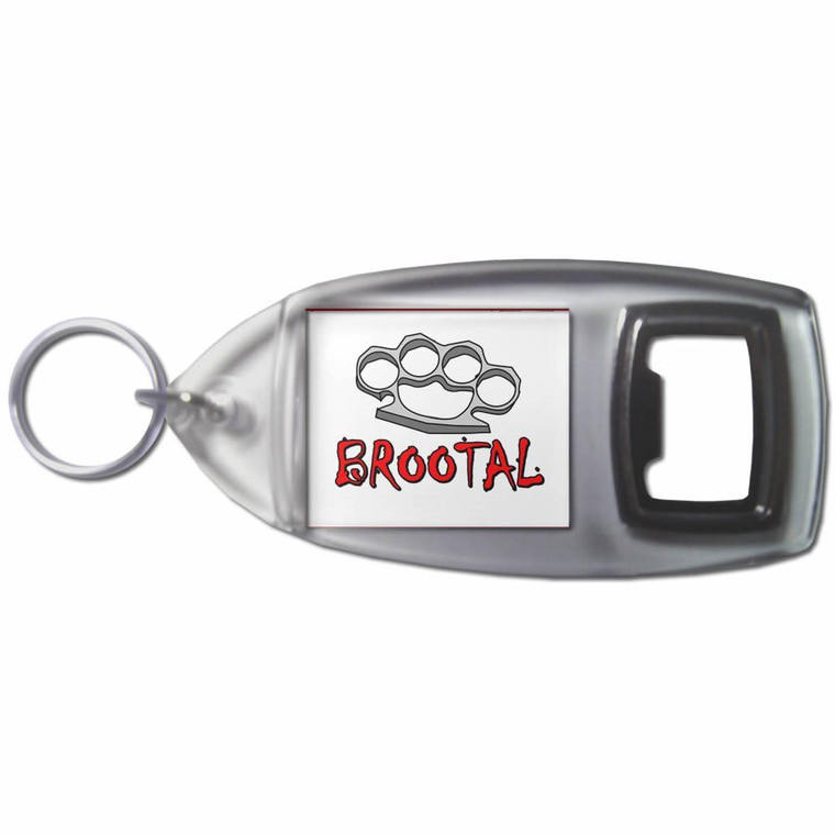 Br00tal Knuckleduster - Plastic Key Ring Bottle Opener