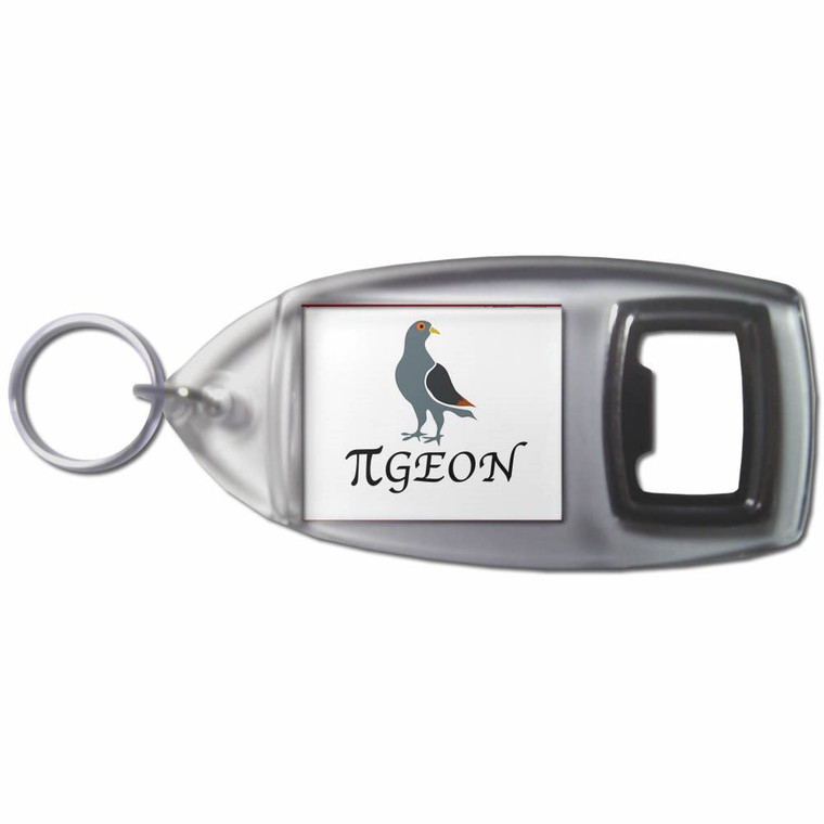 Pi Pigeon - Plastic Key Ring Bottle Opener