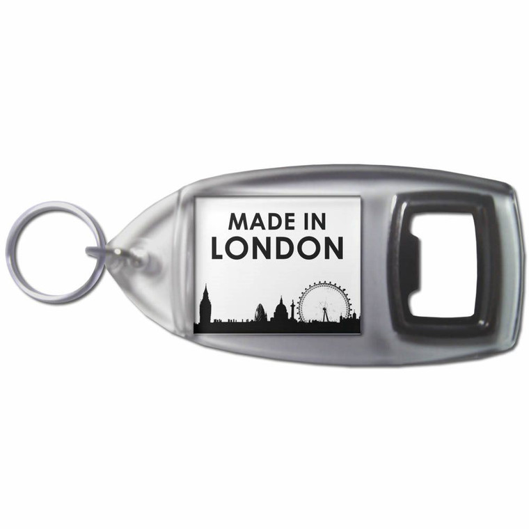 Made in London - Plastic Key Ring Bottle Opener