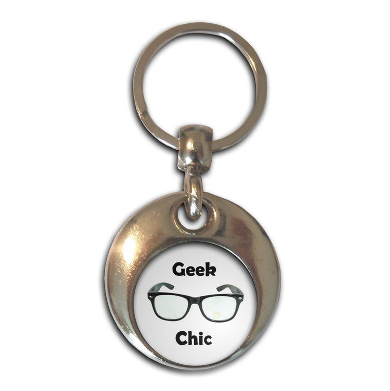 Geek Chic - Round Metal Key Ring