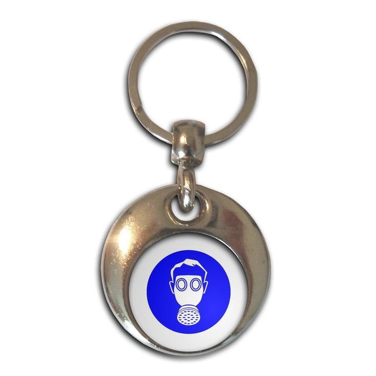 Respiratory - Round Metal Key Ring