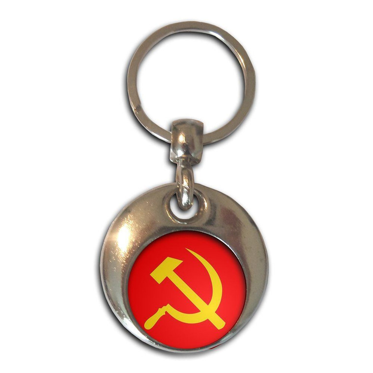 Soviet Union Flag - Round Metal Key Ring
