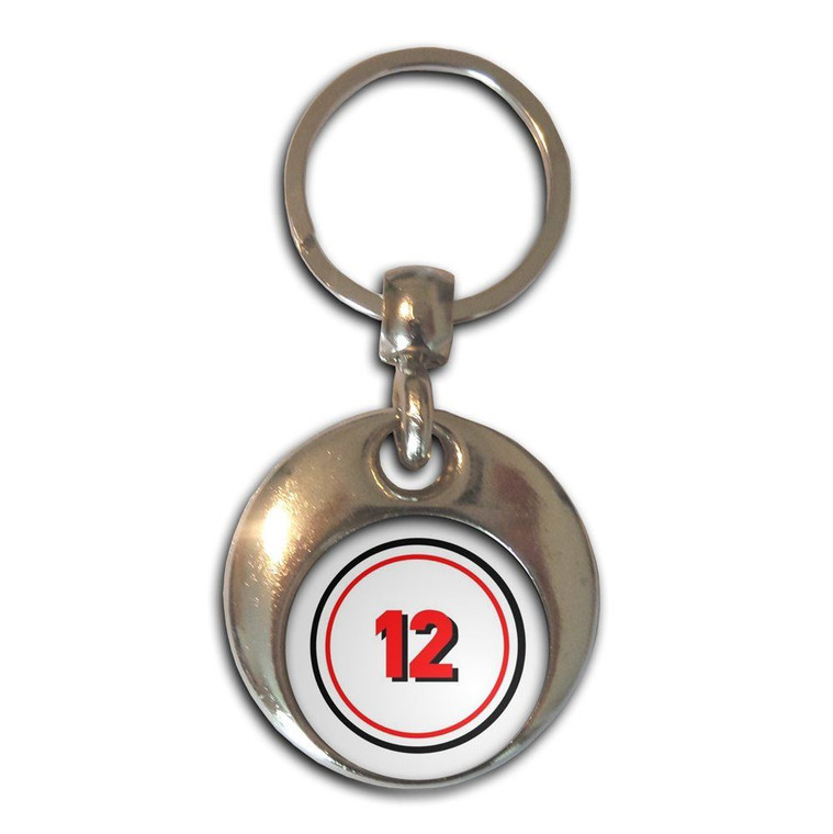 12 Certificate - Round Metal Key Ring