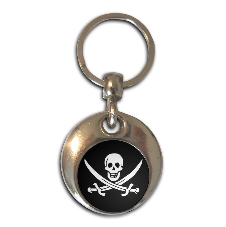 Jolly Roger - Round Metal Key Ring