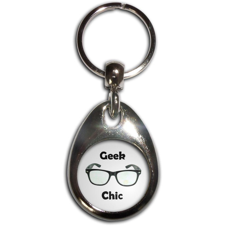 Geek Chic - Tear Drop Metal Key Ring