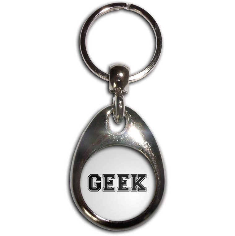 Varsity Geek - Tear Drop Metal Key Ring