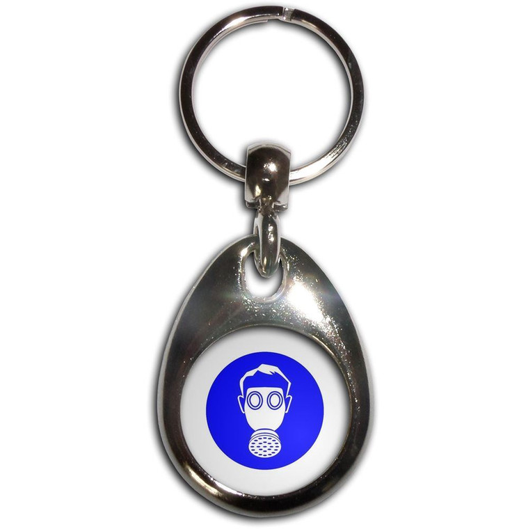 Respiratory - Tear Drop Metal Key Ring