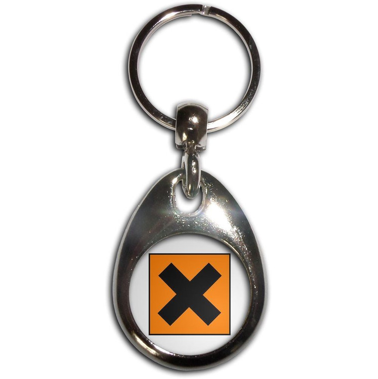 Irritant - Tear Drop Metal Key Ring