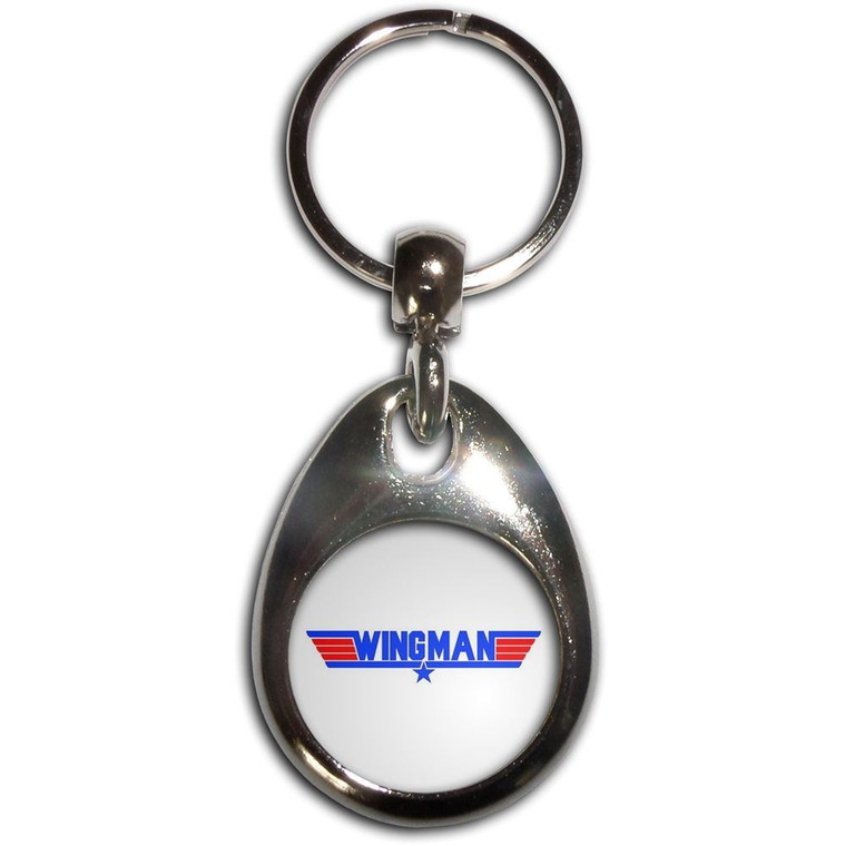 Wingman - Tear Drop Metal Key Ring