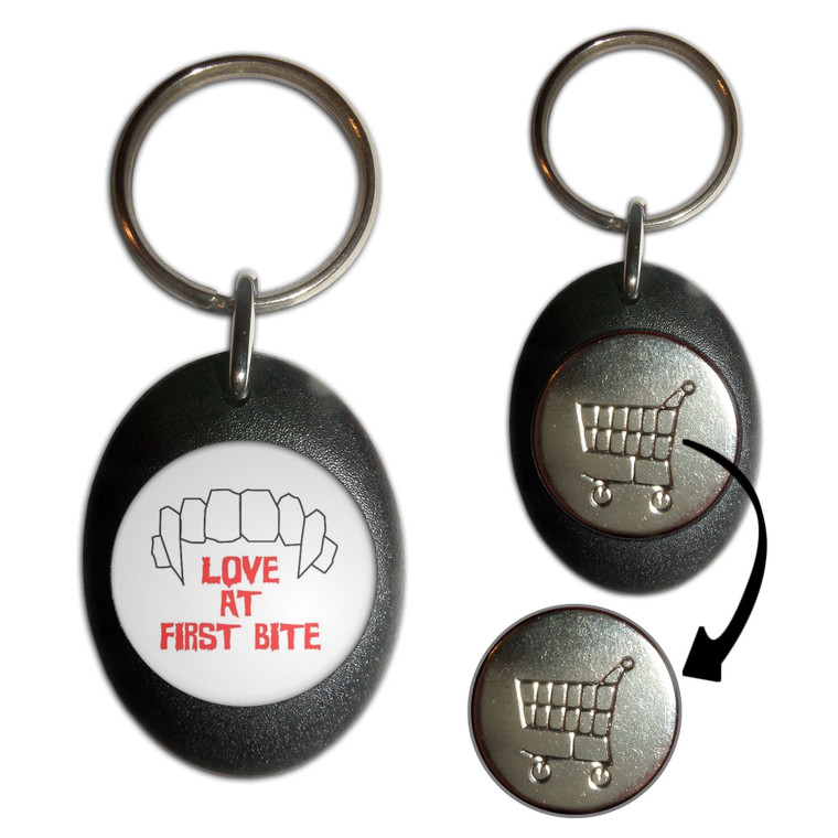 Love At First Bite - Shopping Trolley Key Ring