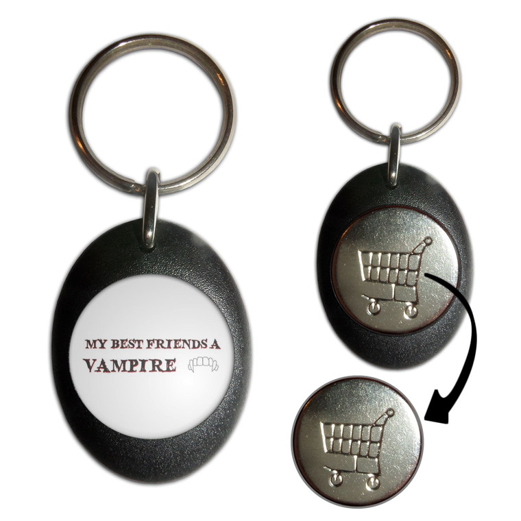 My Best Friend is a Vampire - Shopping Trolley Key Ring