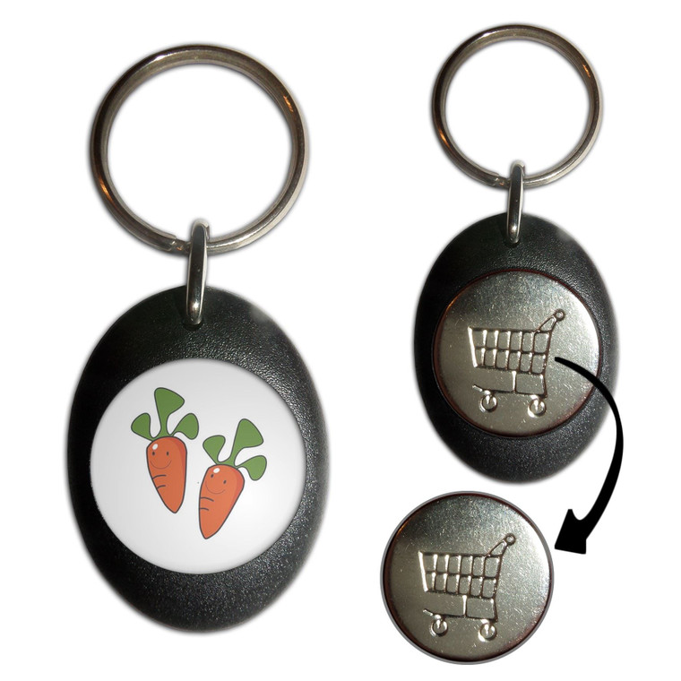 Carrots - Shopping Trolley Key Ring