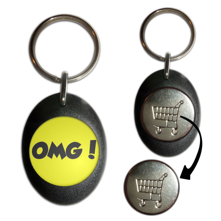 OMG! Oh My God - Shopping Trolley Key Ring
