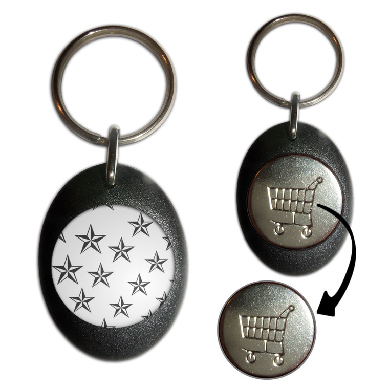 Nautical Stars - Shopping Trolley Key Ring