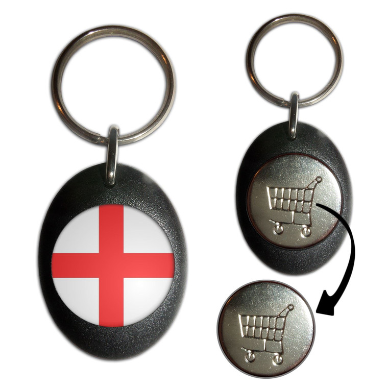 England Flag - Shopping Trolley Key Ring