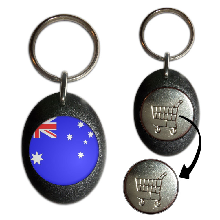 Australia Flag - Shopping Trolley Key Ring